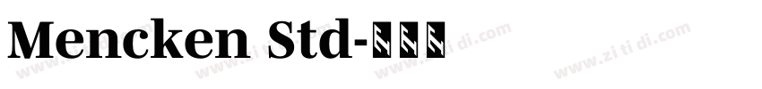 Mencken Std字体转换